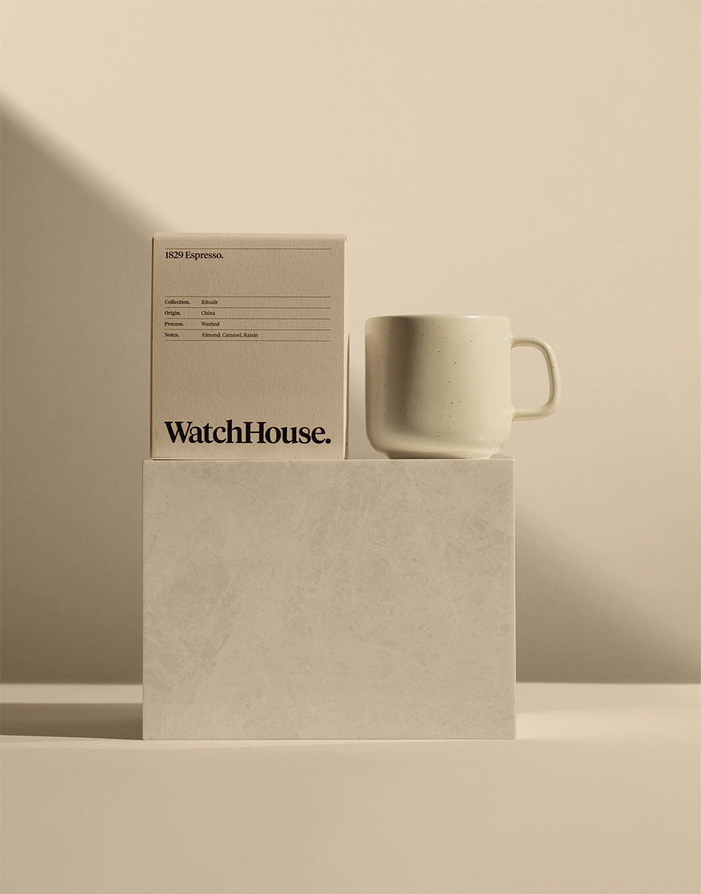 1829 Espresso x WatchHouse Monoware Mug Set.